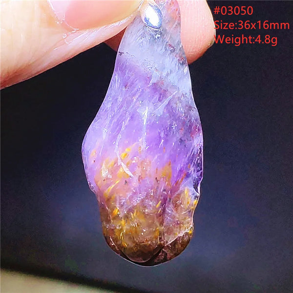 Purple Cacoxenite Auralite Pendant-ToShay.org
