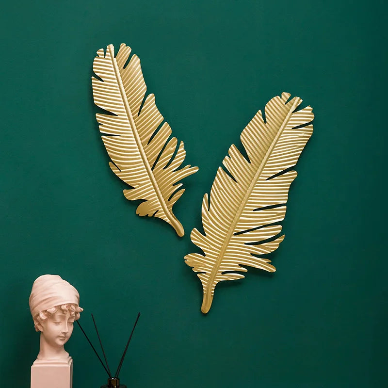 Gold Leaf Iron Wall Art-ToShay.org