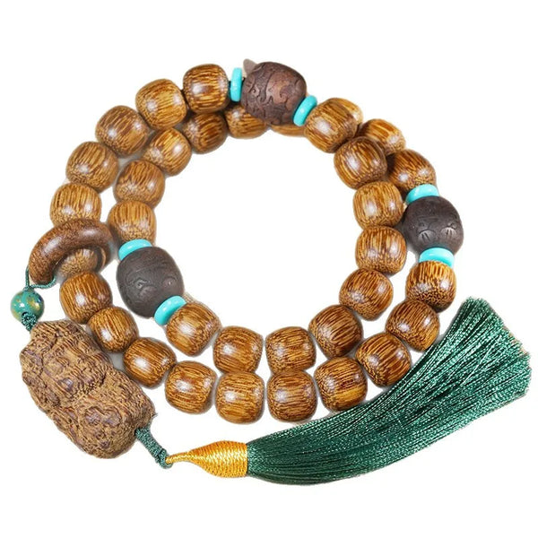 Brown Agarwood Barrel Beads-ToShay.org
