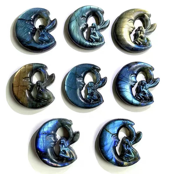 Blue Labradorite Moon Fairy-ToShay.org