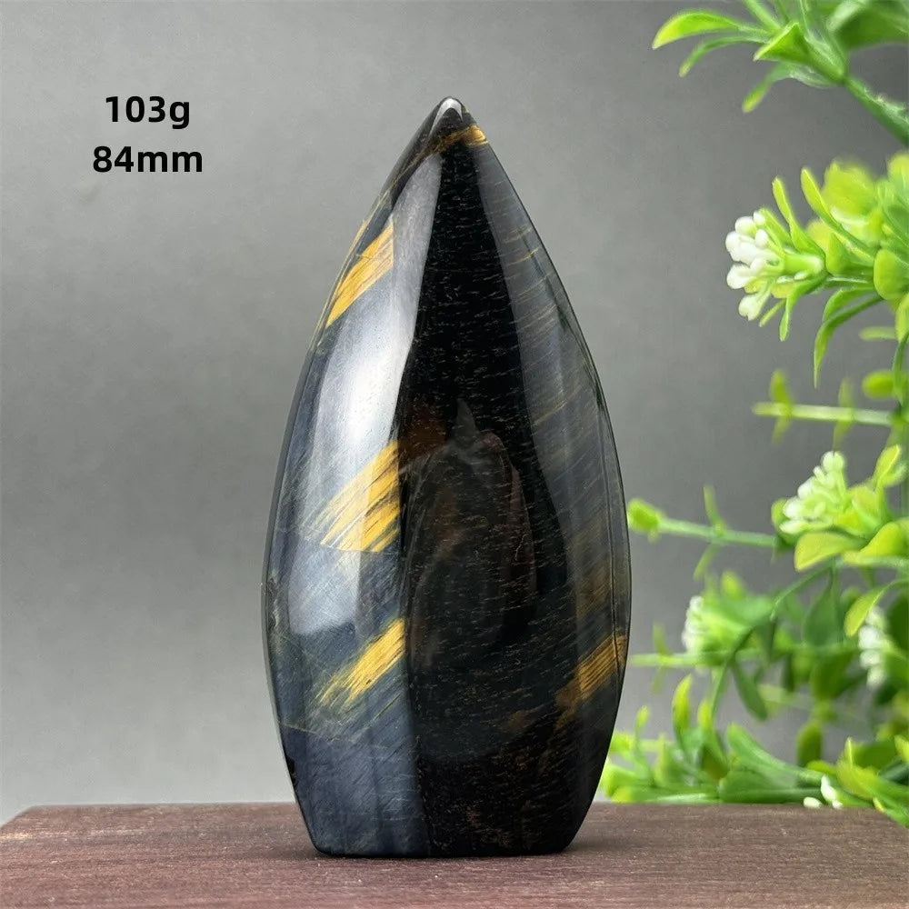 Blue Tiger Eye Stone Torch-ToShay.org