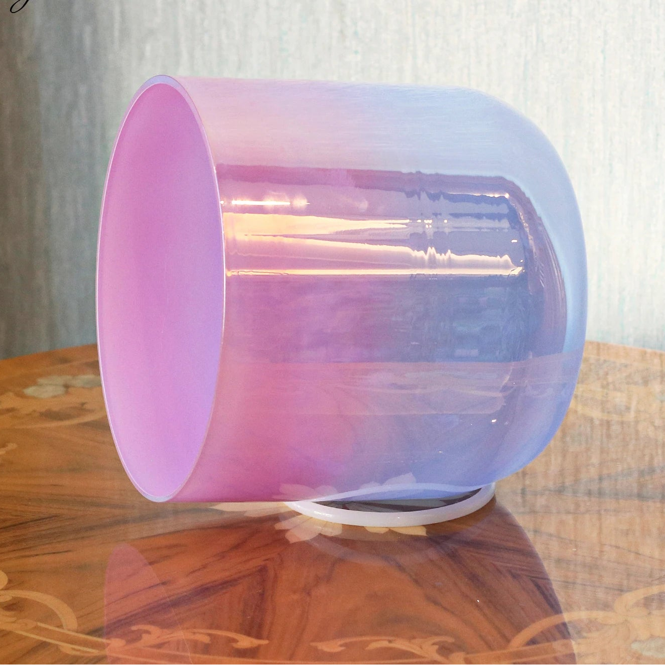 Crystal Soul High Quality Thickened Pink Blue Gradient Alchemy Crystal Bowl Singing-ToShay.org