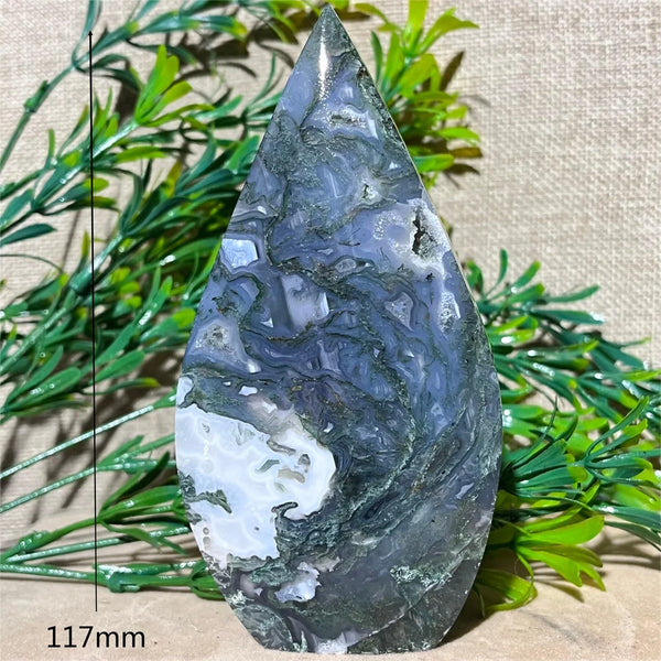 Green Moss Agate Flame-ToShay.org
