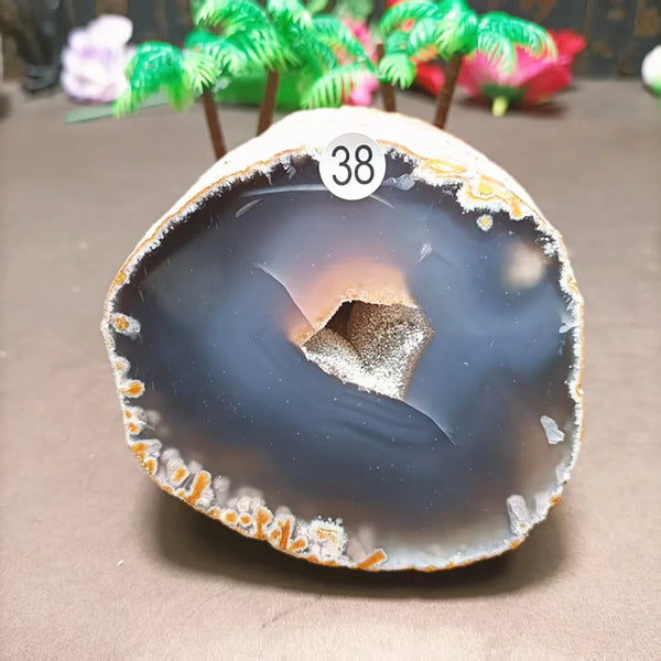 Grey Agate Quartz Crystal-ToShay.org
