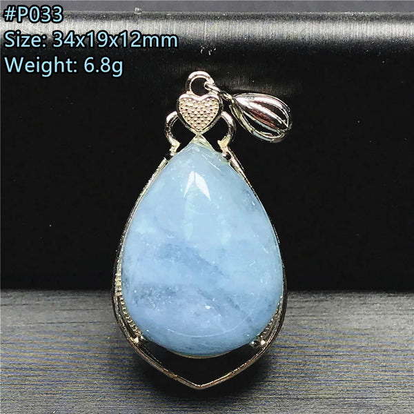 Blue Aquamarine Pendent-ToShay.org