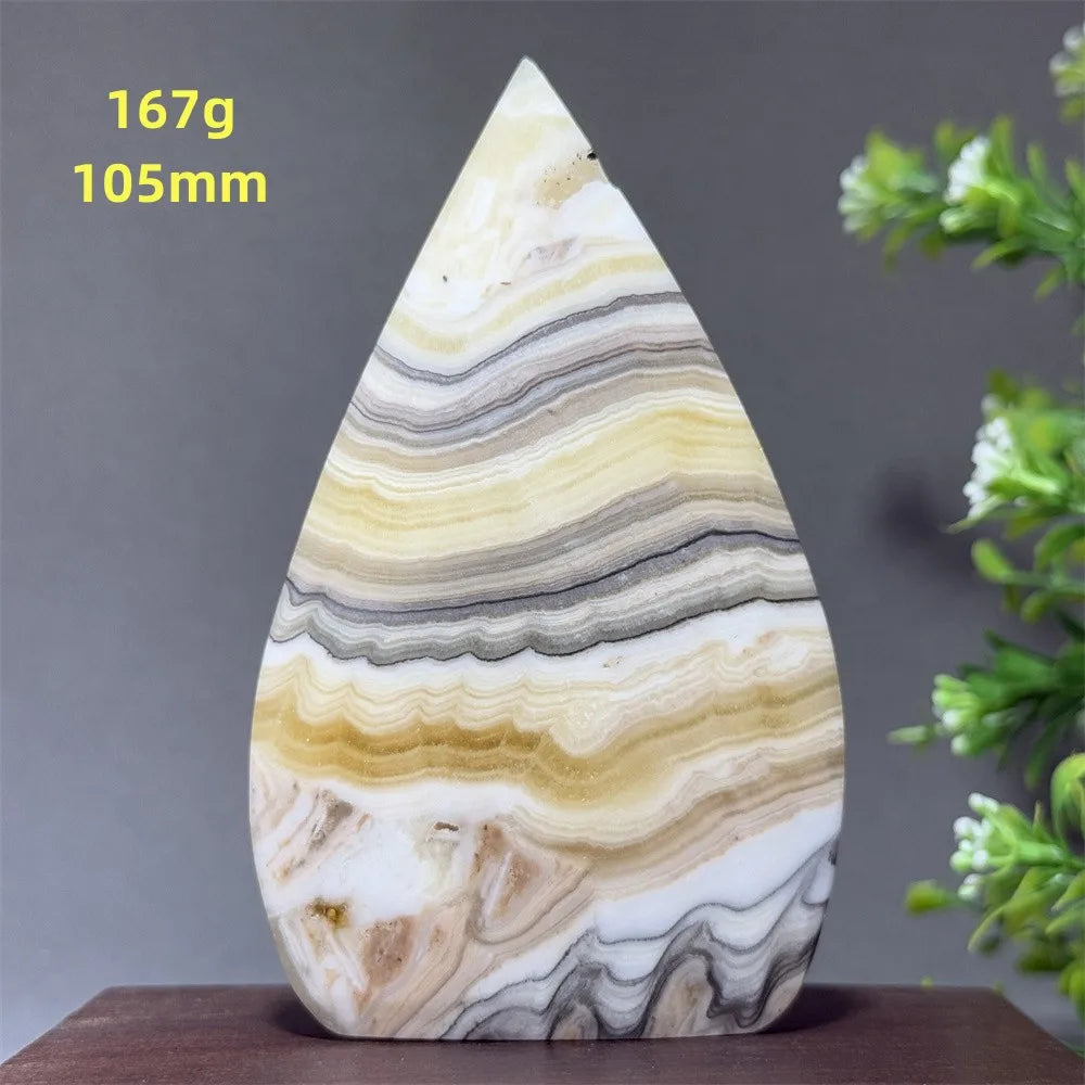 Grey Striped Agate Torch-ToShay.org