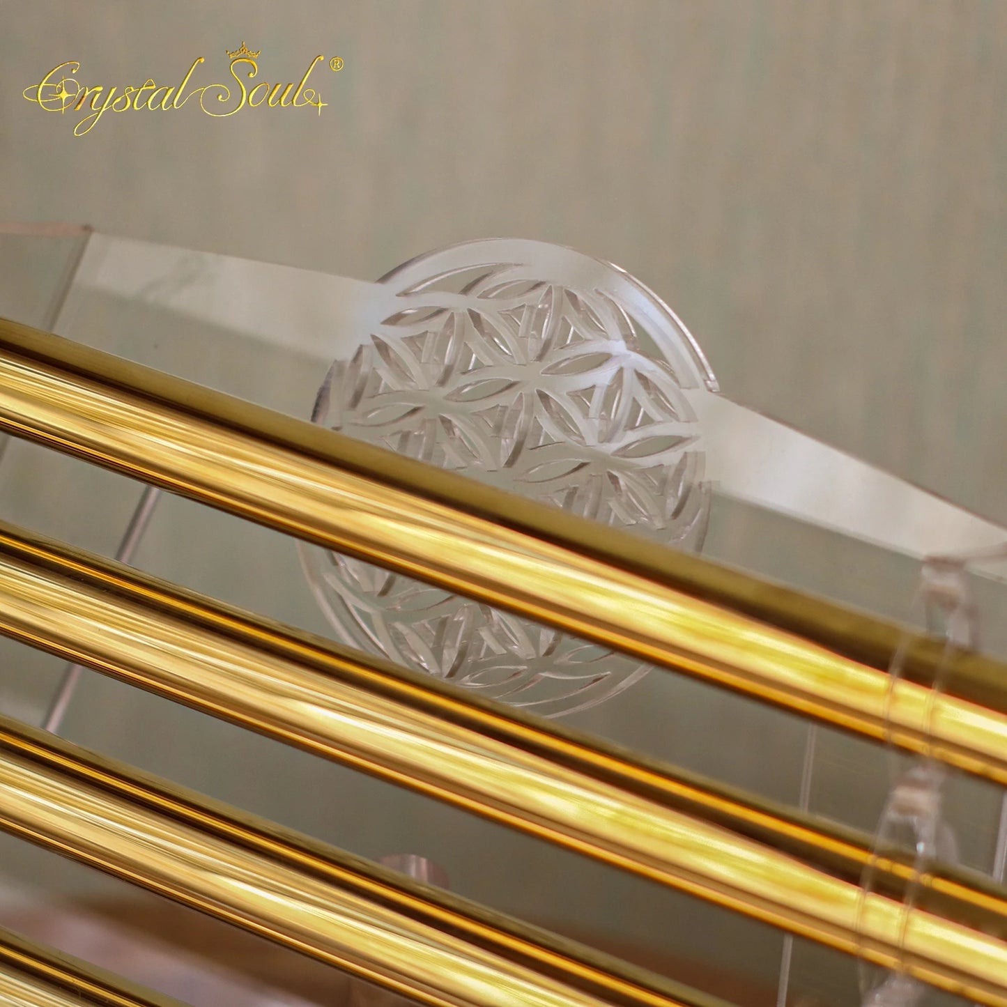 Gold Crystal Singing Harp-ToShay.org