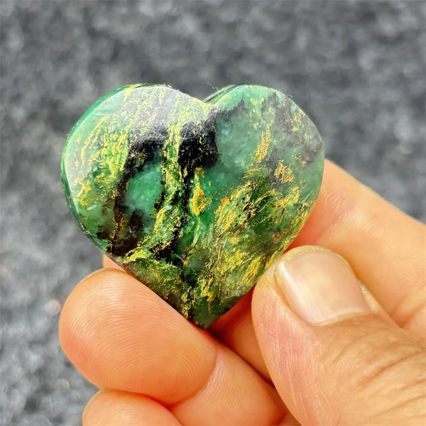 Green Emerald Stone Heart-ToShay.org