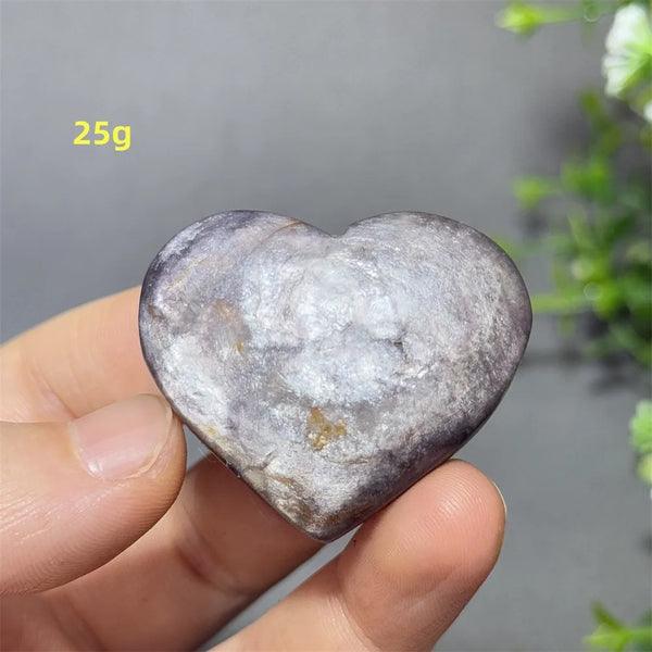 Purple Lithium Mica Heart-ToShay.org