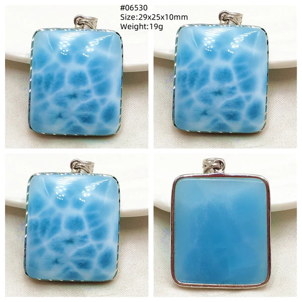 Blue Larimar Pendant-ToShay.org
