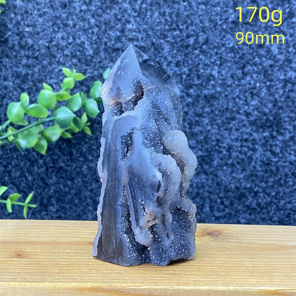Purple Sphalerite Geode Tower-ToShay.org