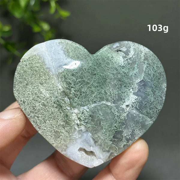 Green Aquatic Agate Heart-ToShay.org