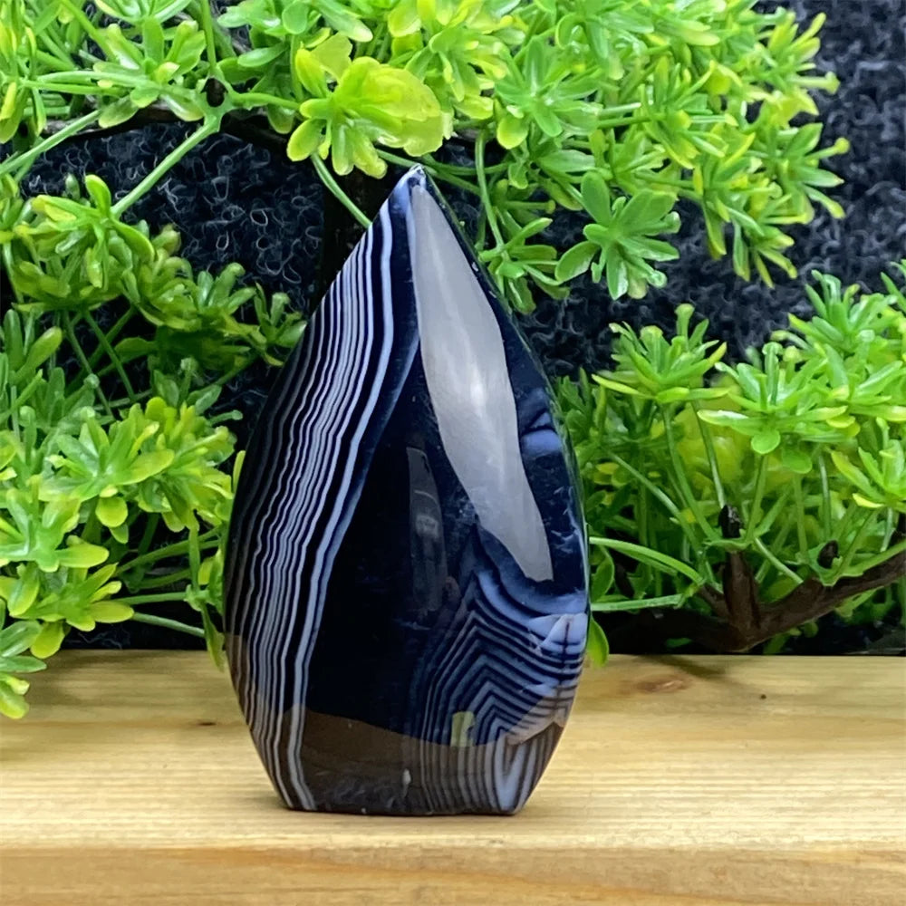 Black Silk Agate Torch-ToShay.org
