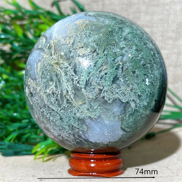 Green Moss Agate Ball-ToShay.org