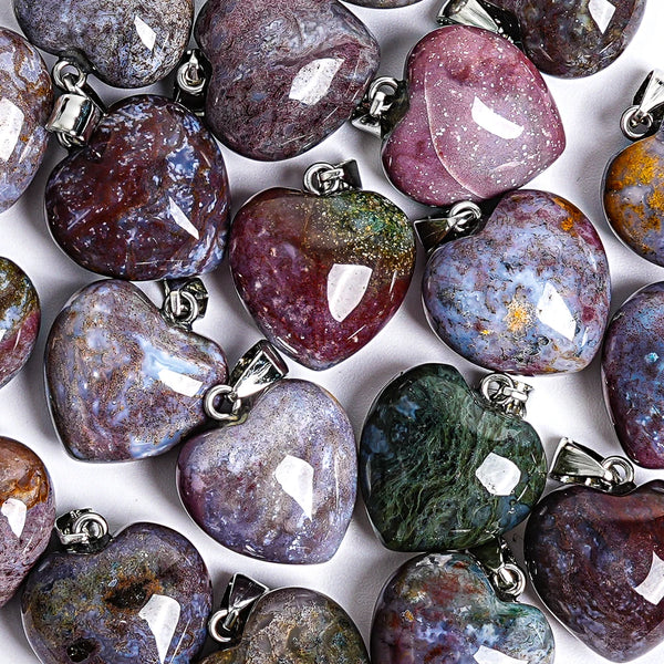 Green Moss Agate Hearts-ToShay.org