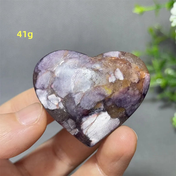 Purple Lithium Mica Heart-ToShay.org