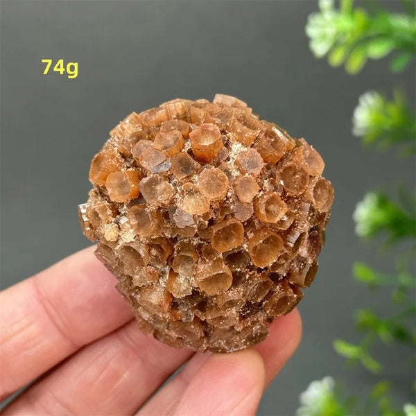 Orange Aragonite Crystal Cluster-ToShay.org
