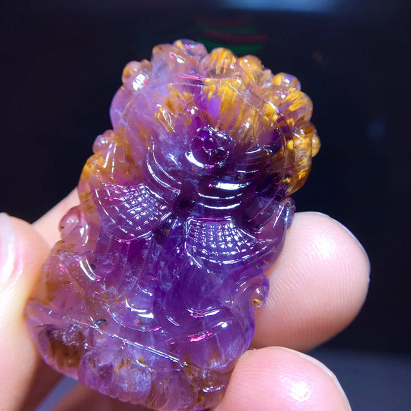 Purple Cacoxenite Red Auralite-ToShay.org