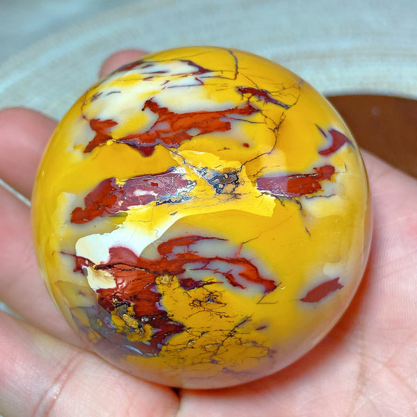 Yellow Mookaite Ball-ToShay.org