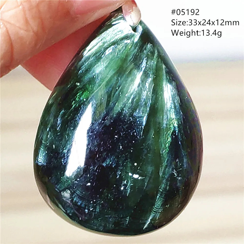 Green Seraphinite Pendant-ToShay.org