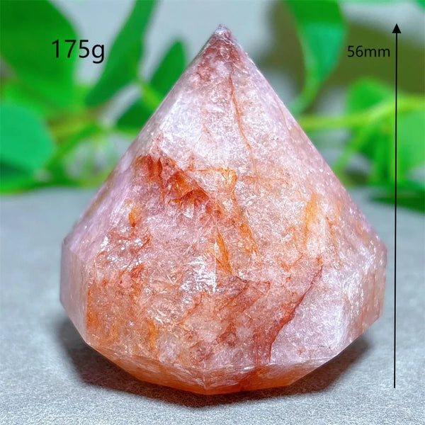 Red Fire Quartz Diamond Tower-ToShay.org