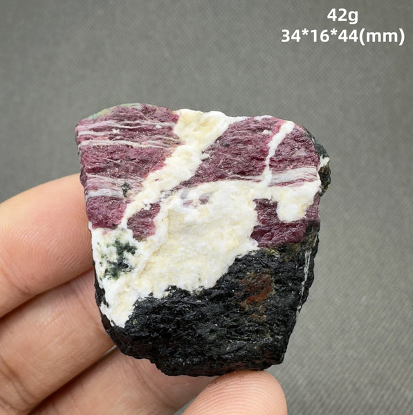 Red Green Ruby Epidote-ToShay.org