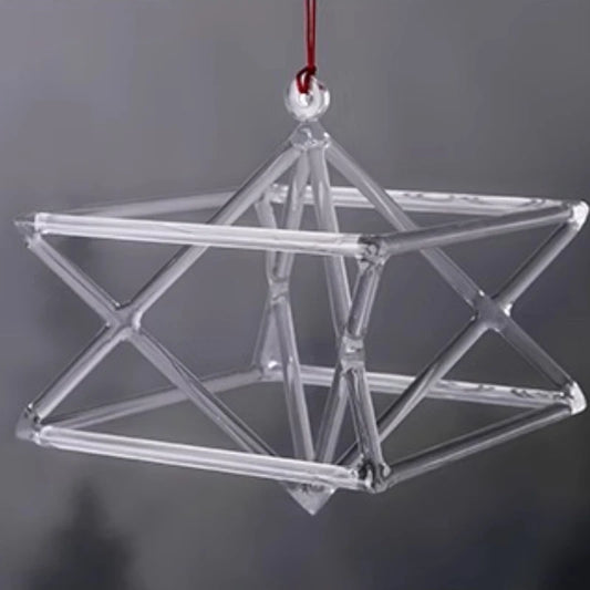 Clear Crystal Singing Pyramid-ToShay.org