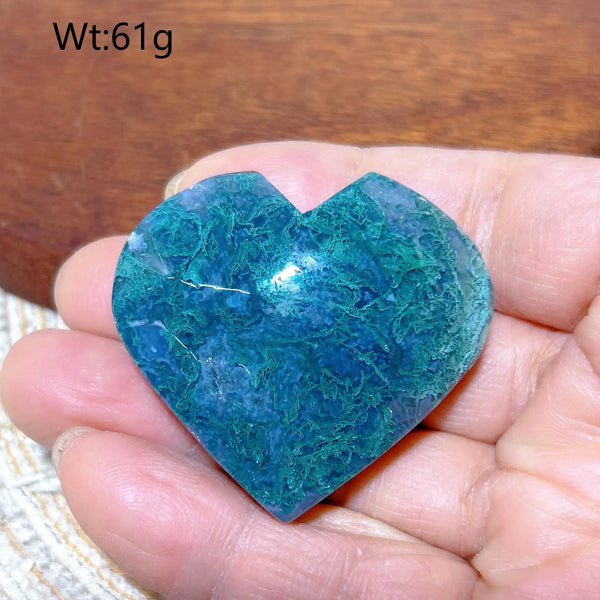 Green Moss Agate Heart-ToShay.org