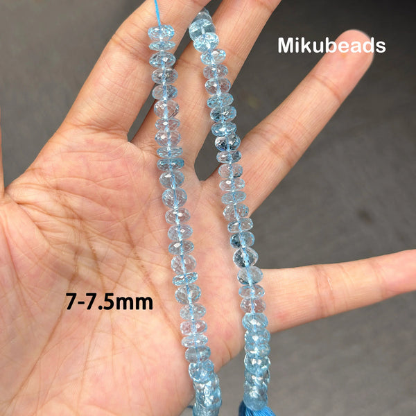 Blue Topaz Rondelle Beads-ToShay.org