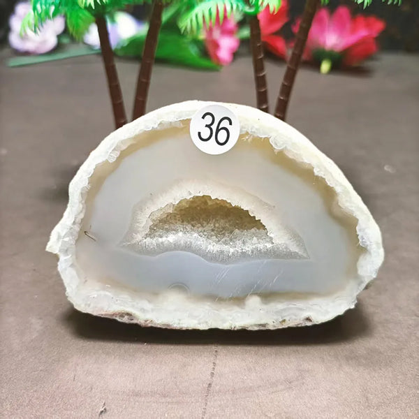 Grey Agate Quartz Crystal-ToShay.org