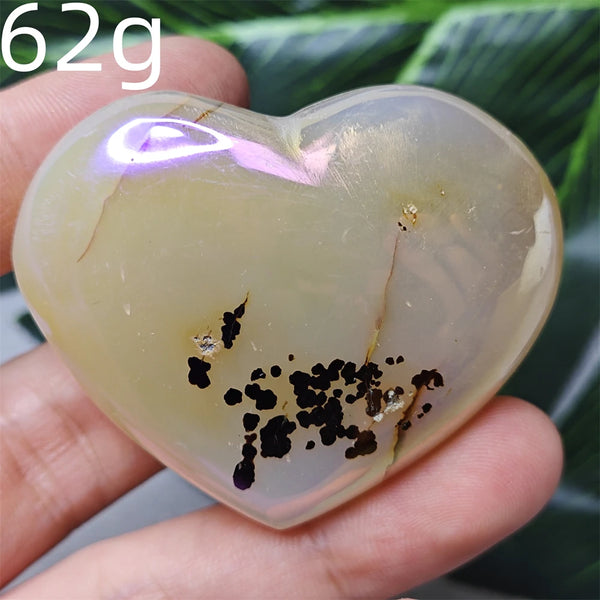 Yellow Tree Agate Heart-ToShay.org