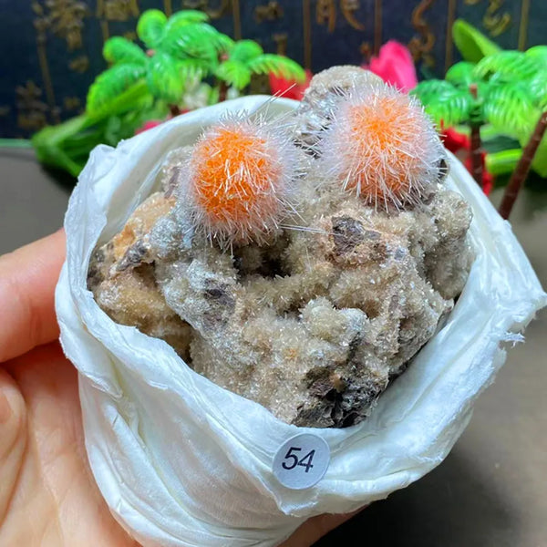 Orange Zeolite Mineral Crystal-ToShay.org
