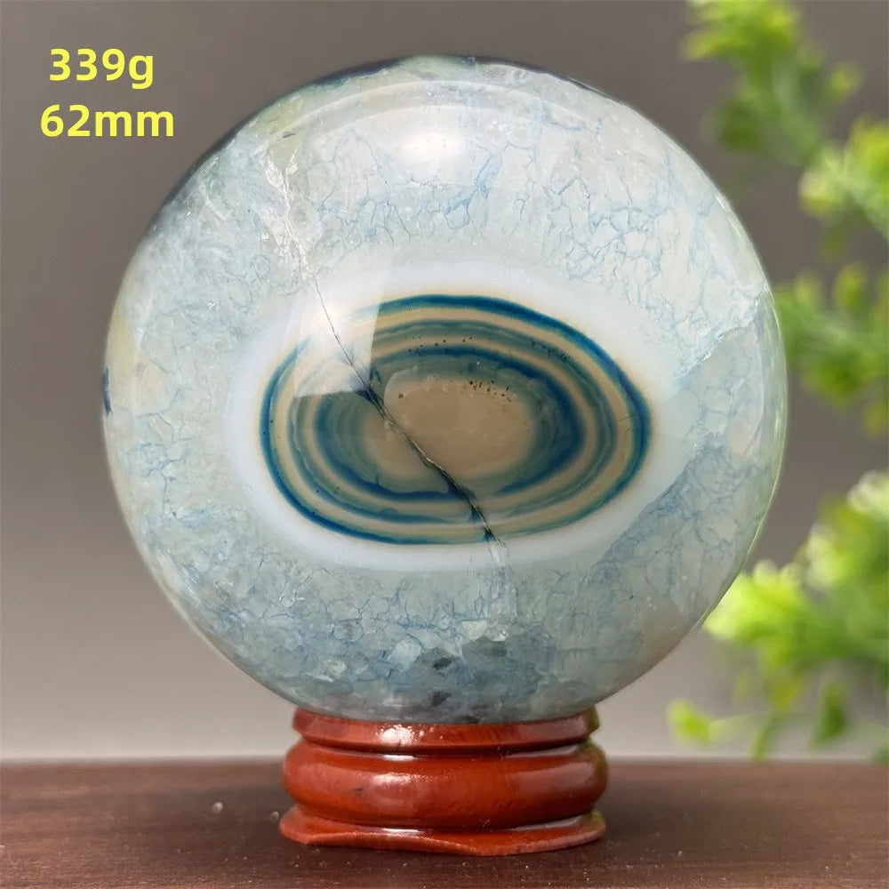 Blue Agate Ball-ToShay.org