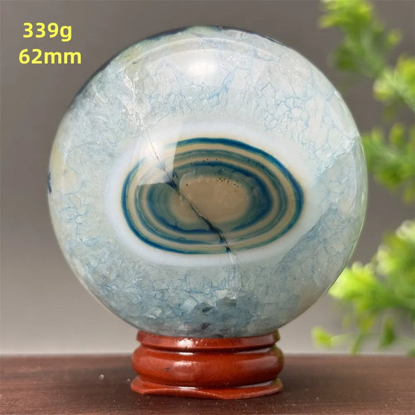 Blue Agate Ball-ToShay.org