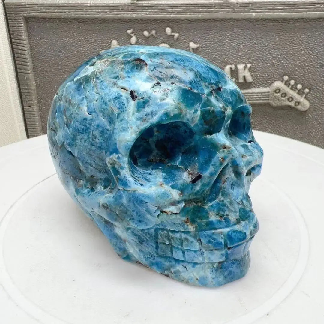 Blue Apatite Skull-ToShay.org