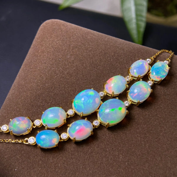 White Opal Bracelet-ToShay.org
