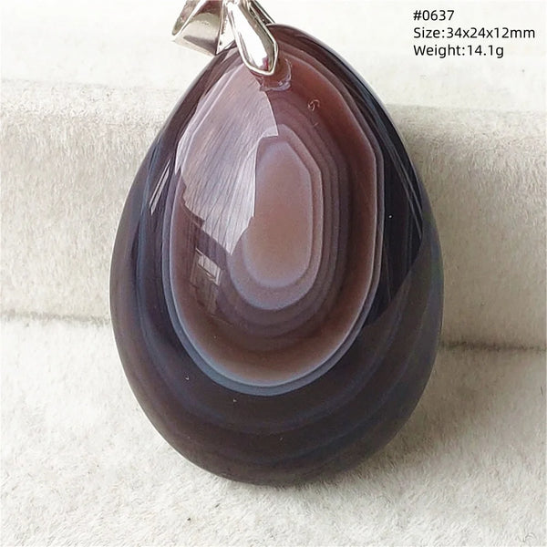 Grey Lace Agate Pendant-ToShay.org