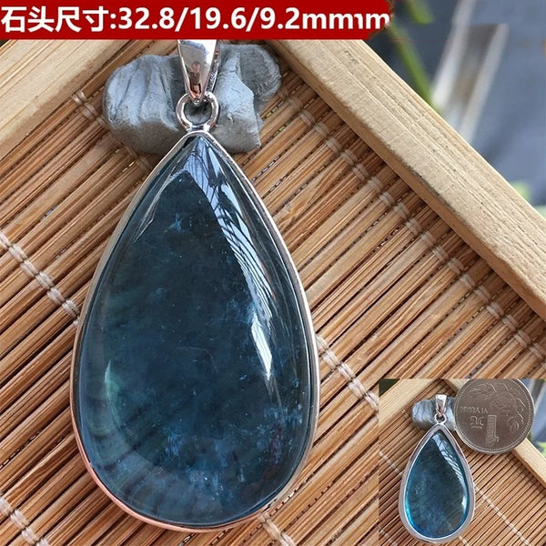 Blue Aquamarine Pendant-ToShay.org