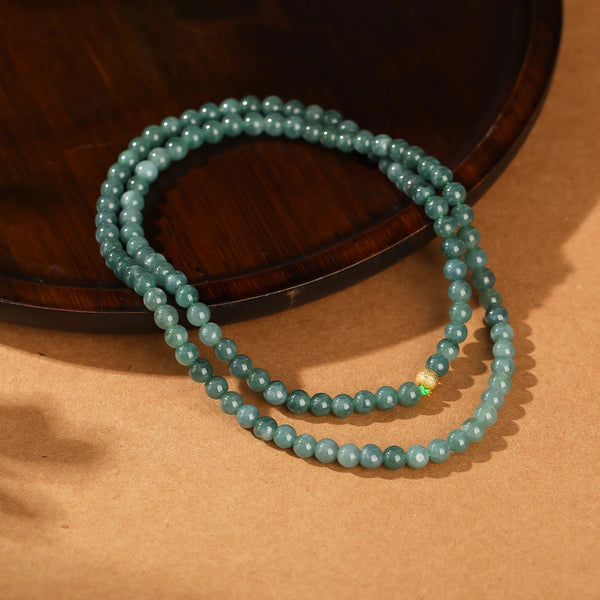 Green Jadeite Bead Bracelet-ToShay.org