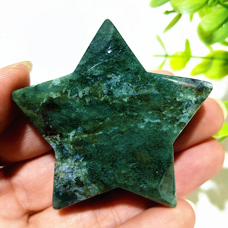 Green Moss Agate Star-ToShay.org