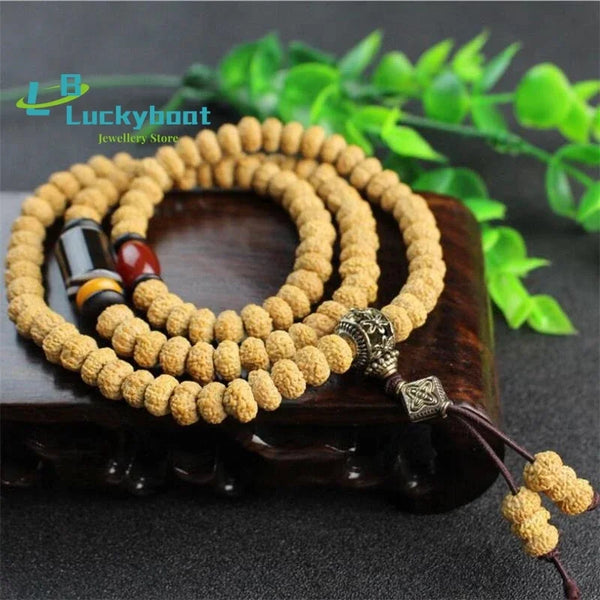 Yellow Rudraksha Bodhi Beads-ToShay.org
