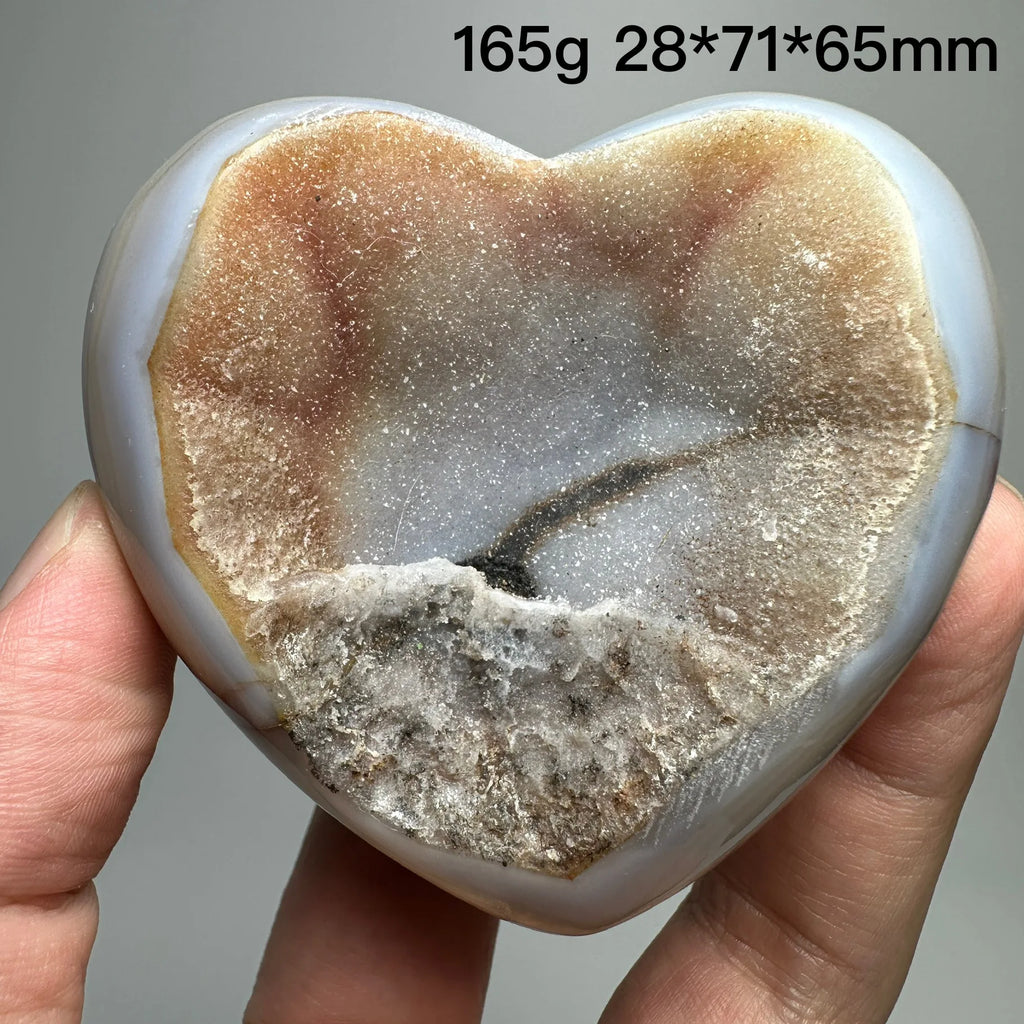 Red Agate Geode Heart-ToShay.org