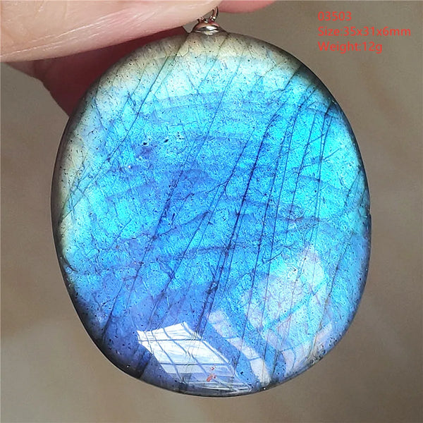 Blue Light Labradorite Pendant-ToShay.org