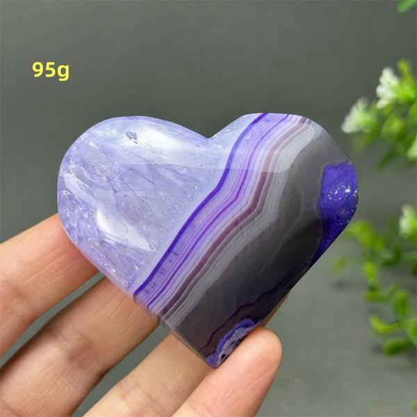 Purple Agate Heart-ToShay.org