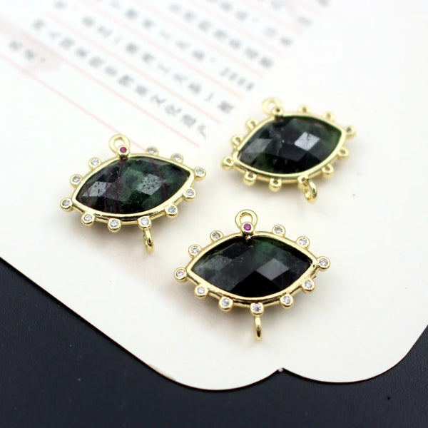 Gold Crystal Eye Charms-ToShay.org