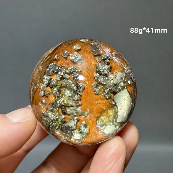 Yellow Chalcopyrite Crystal Ball-ToShay.org