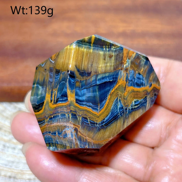 Blue Yellow Tiger Eye Stone-ToShay.org