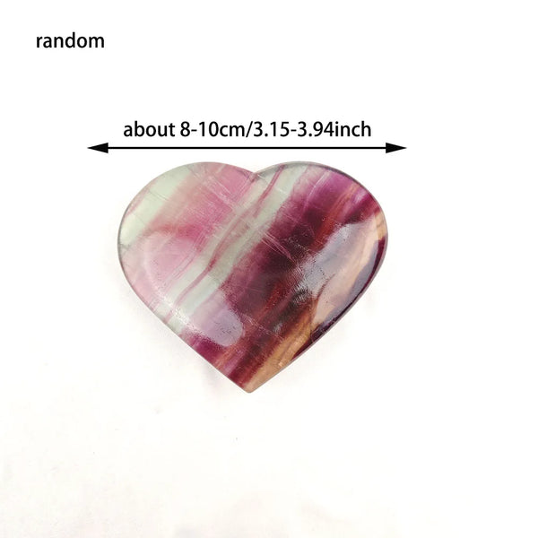 Rainbow Fluorite Heart-ToShay.org