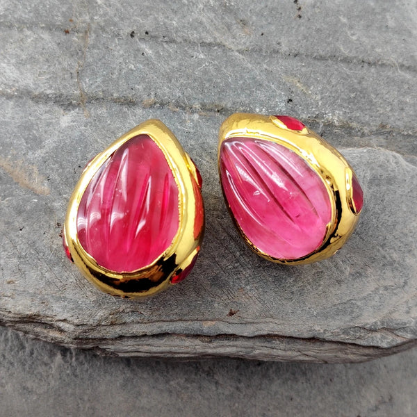 Pink Fuchsia Jade Beads-ToShay.org