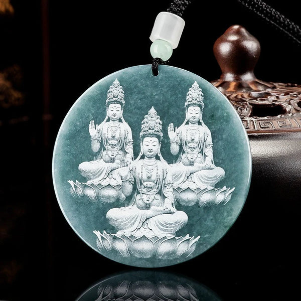Blue Jadeite Pendant-ToShay.org
